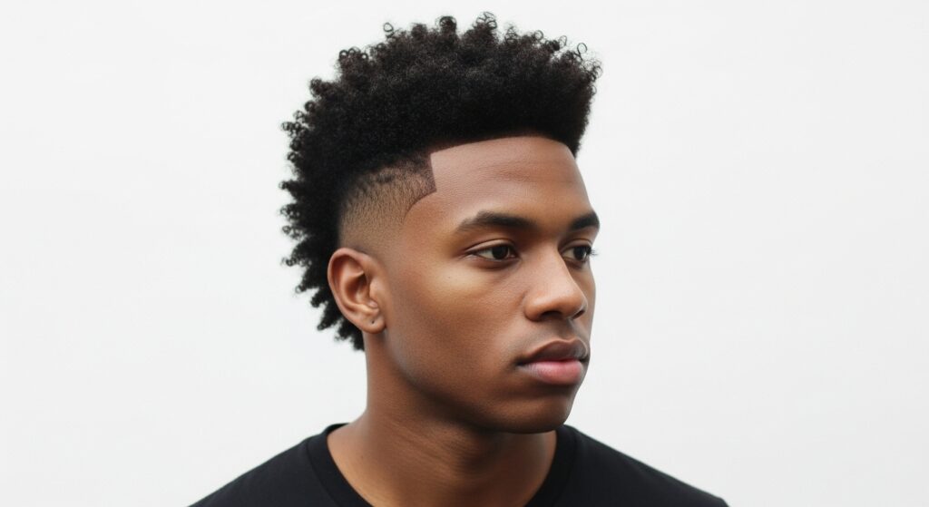 taper fade mullet on fine straight hair