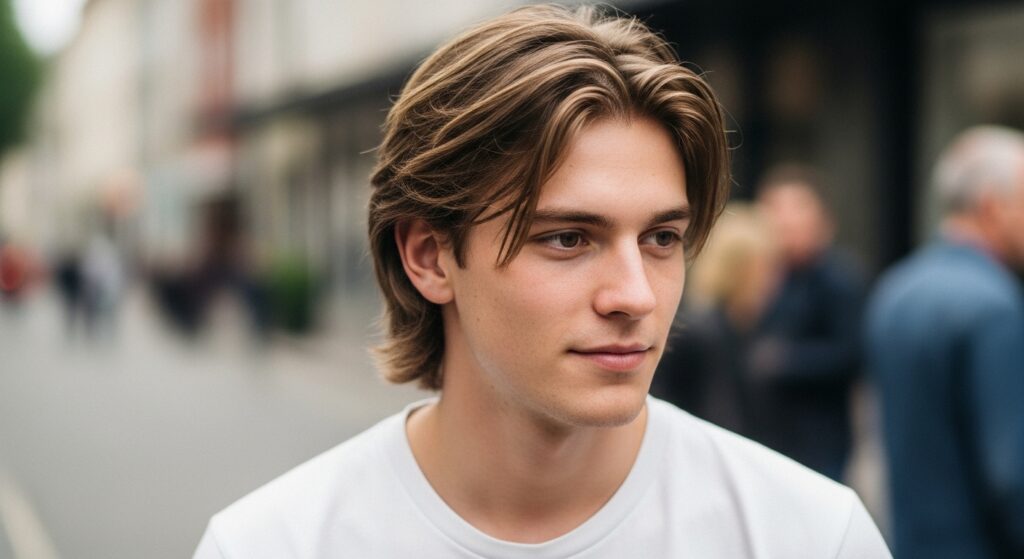Low-maintenance layered shoulder cut