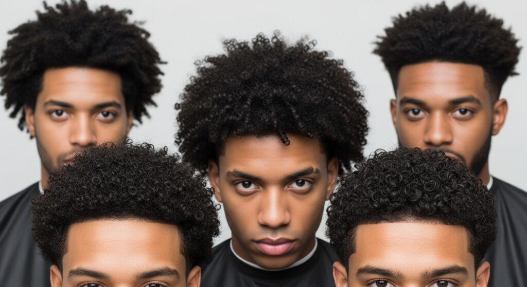 Natural hair products for curly blowout taper fade maintenance on counter