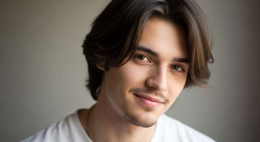 Collarbone-length cut with soft ends