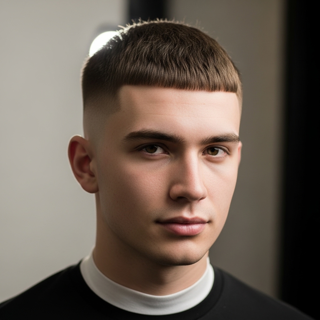 image of a sharp men's crew cut