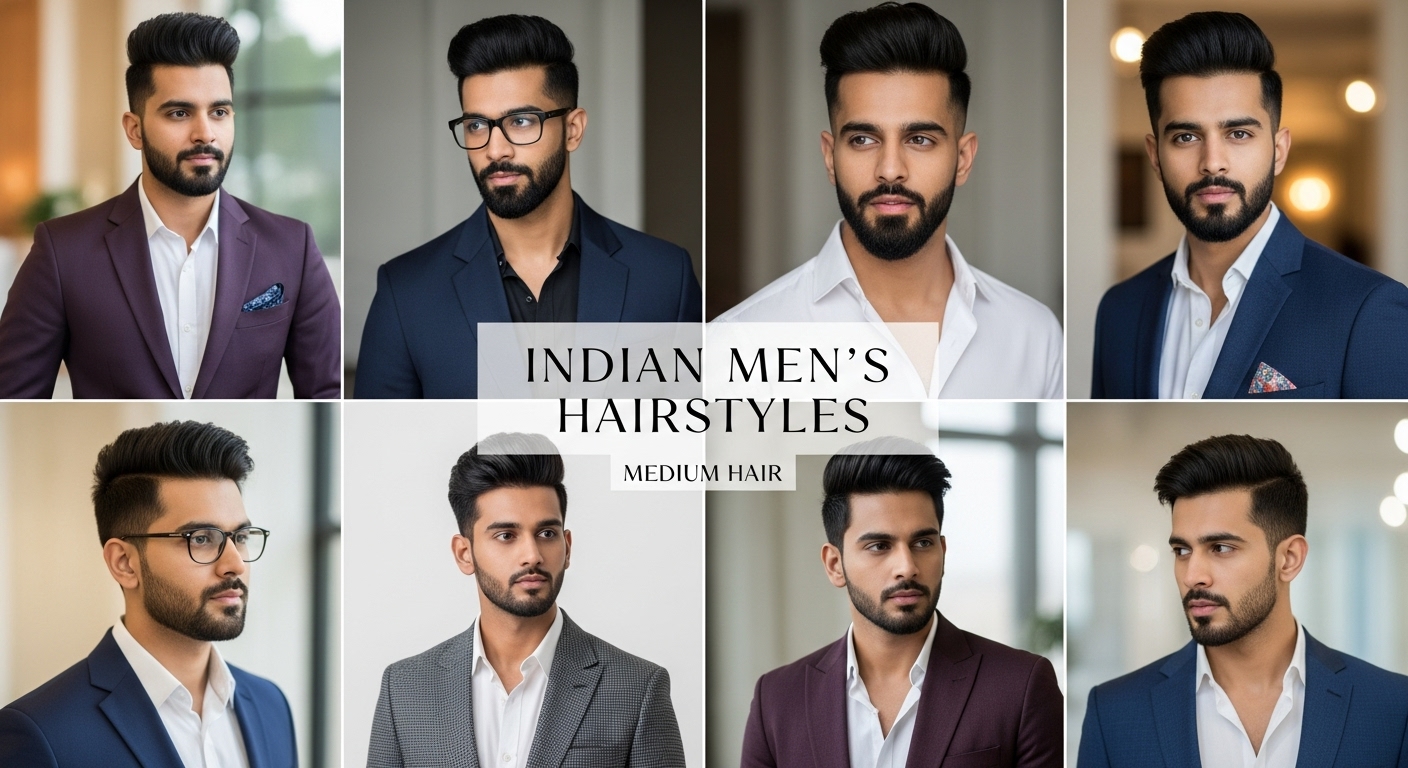 Stylish Indian Men’s Hairstyles for Medium Hair