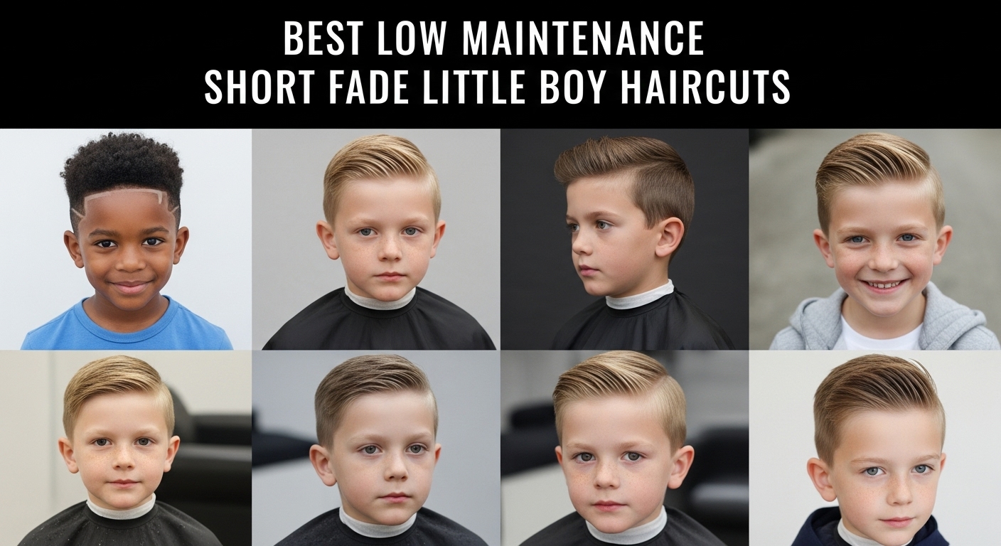 Best Low Maintenance Short Fade Little Boy Haircuts