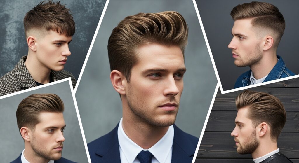 Celebrity men with hairstyles for diamond shaped faces.