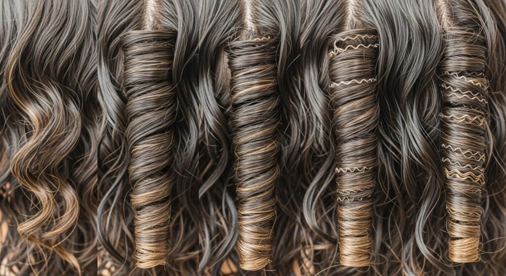 different curl results from perm styles