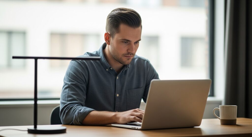 professional taper haircut for office
