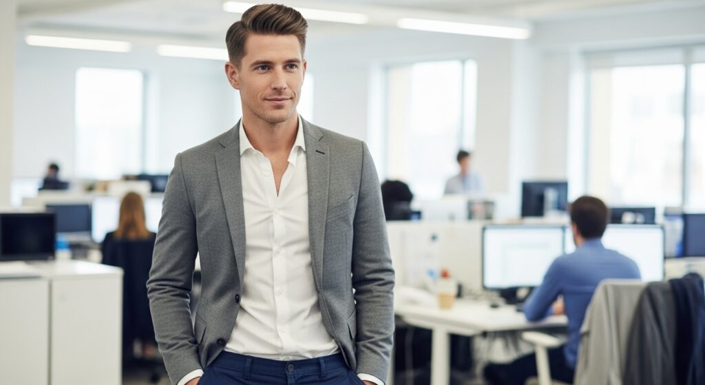  simple hairstyle for men with textured short cut