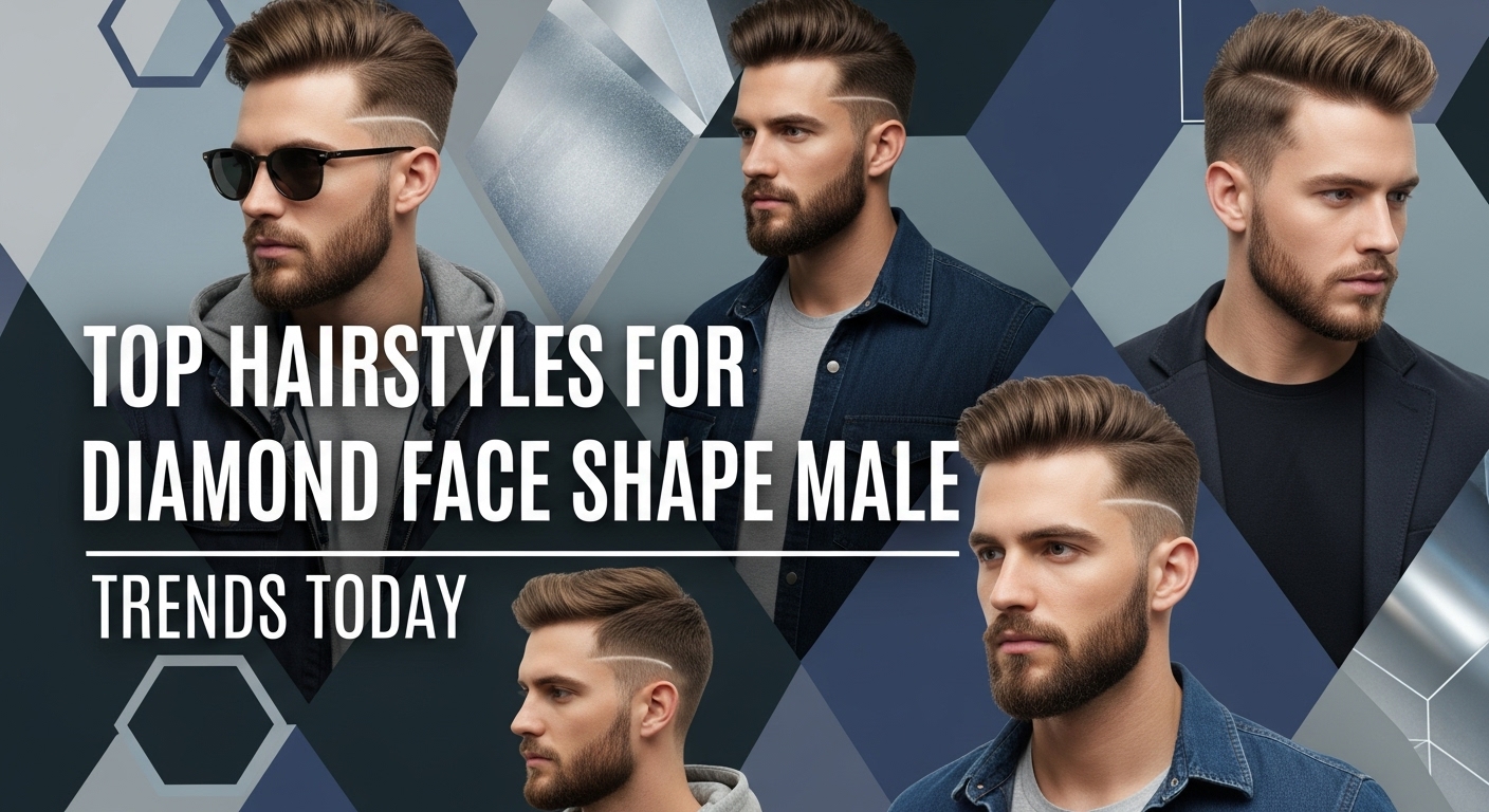 hairstyles for diamond face shape male