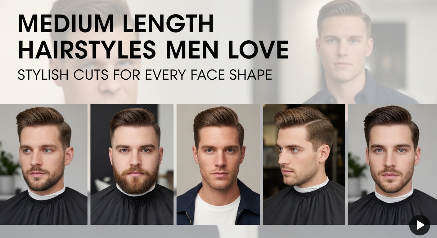 Medium Length Hairstyles Men Love: Stylish Cuts for Every Face Shape