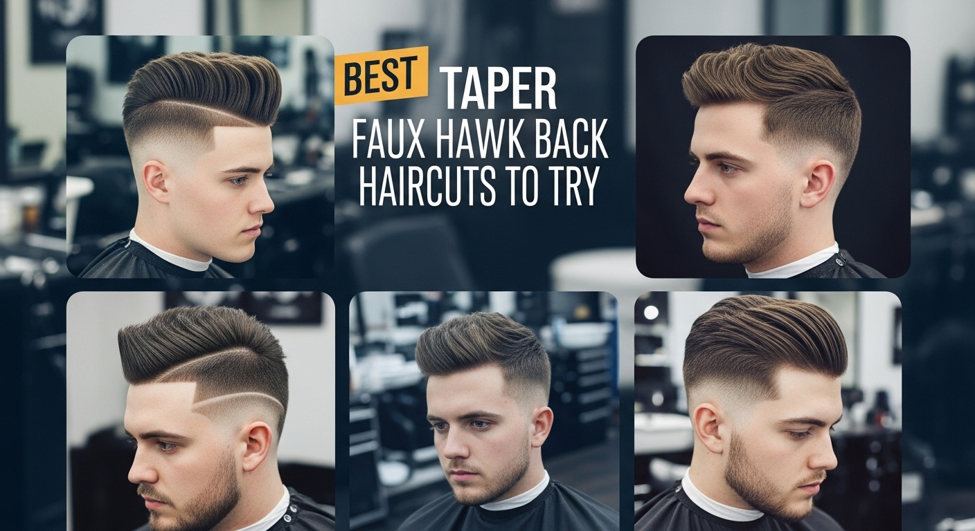 taper faux hawk back